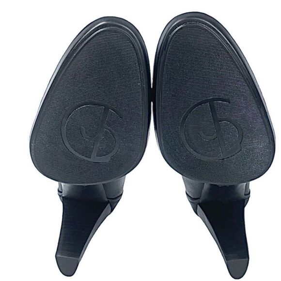 Circa Joan & David CJCHAS Size 8.5 Medium Stacked Platform Womens Shoe Black - Picture 3 of 10